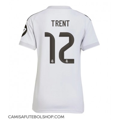 Camisa de time de futebol Real Madrid Alexander-Arnold #12 Replicas 1º Equipamento Feminina 2025-26 Manga Curta Camisa de time de futebol Real Madrid Alexander-Arnold #12 Replicas 1º Equipamento Feminina 2025-26 Manga Curta